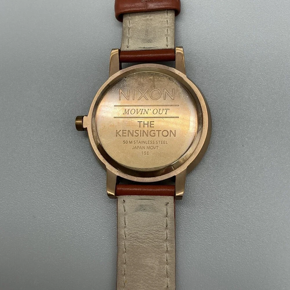 Nixon The Kensington Movin' Out Womens Watch 37mm Rose Gold Tone New Battery